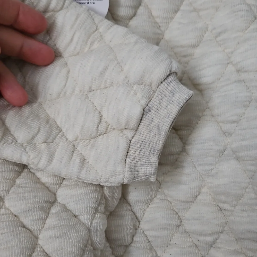 Quilted Cream Kids Romper - Picture 4 of 8